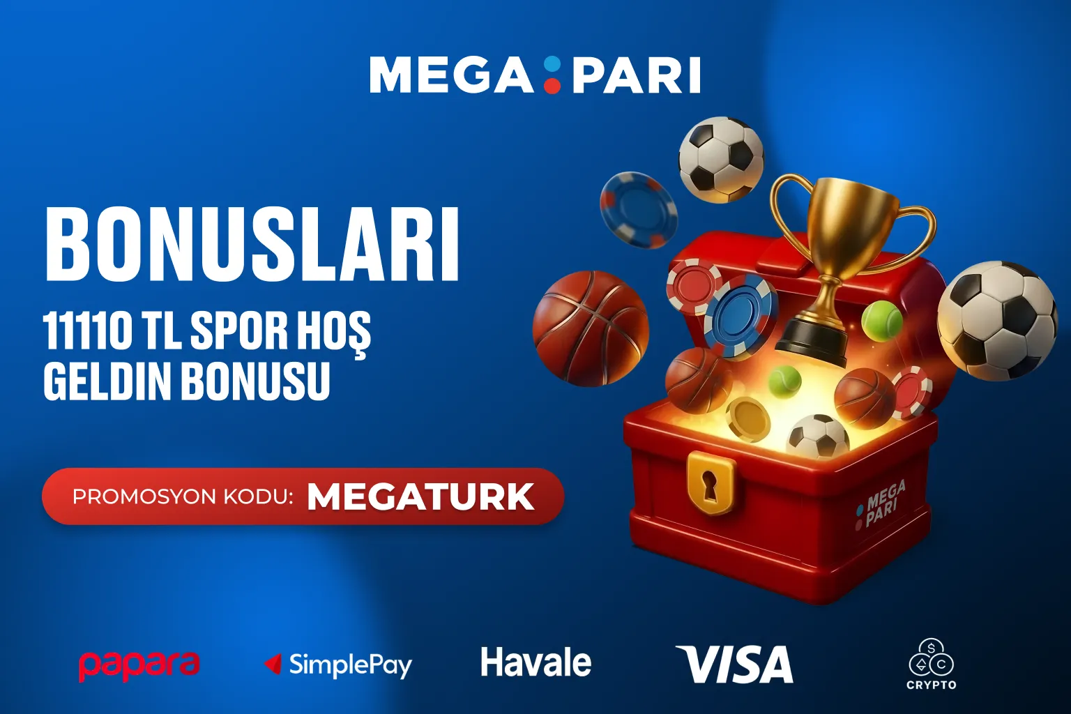 Megapari Bonusları Megapari bonusları için altın hediye kutusu ve TL simgeli madeni paralar